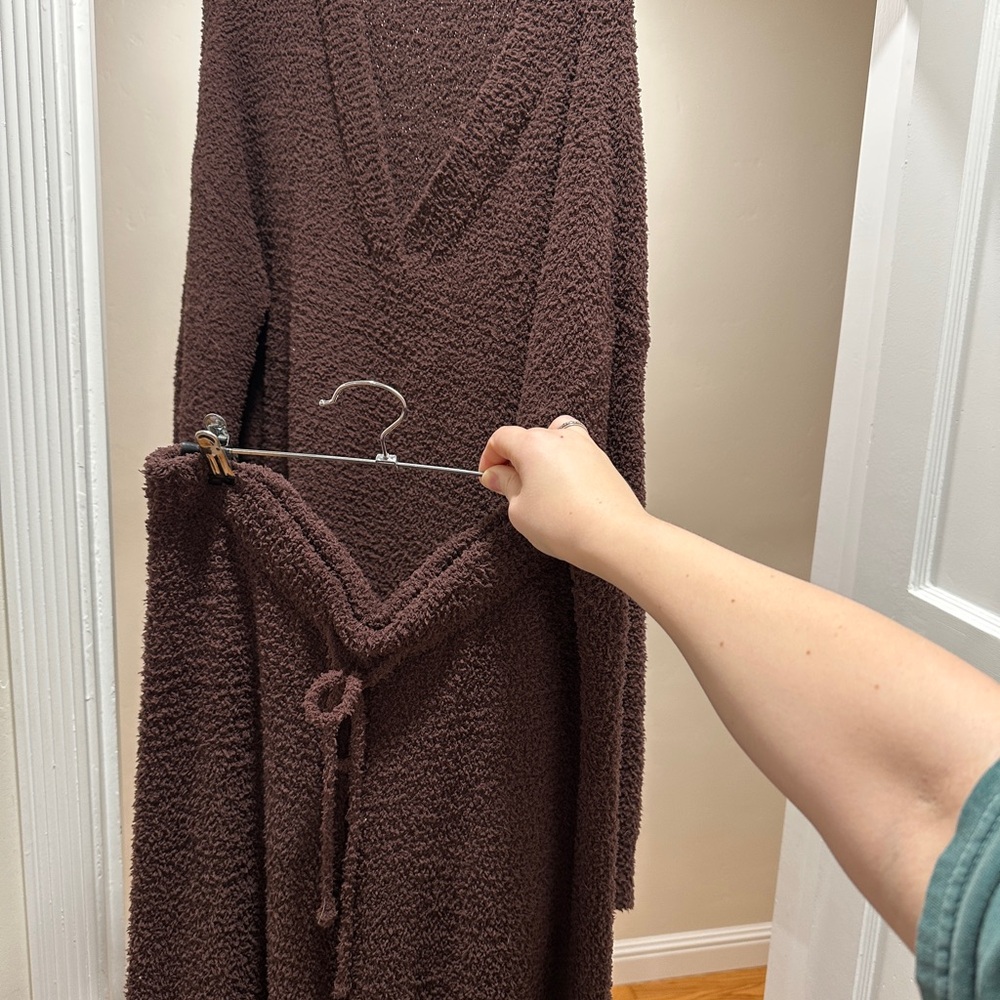Elegant V-Neck Brown Sweater